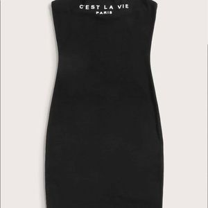 Dresses - Strapless c’est la vie tube dress great message Dresses - Strapless c’est la vie tube dress great message